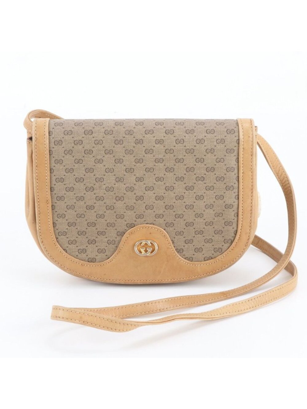 Gucci Vintage Micro GG Interlocking G Leather Shoulder Bag Hand Crossbody